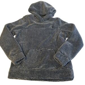 The North Face Blue-Grey Sherpa Hoodie Size M